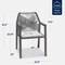 Best Choice Products Set of 2 Indoor/Outdoor Aluminum Woven Rope Dining Chairs w/ Armrests